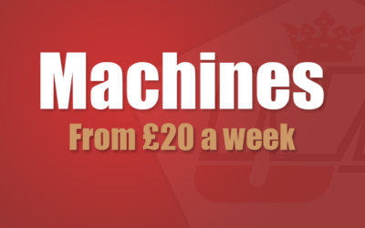 Machines from £20 a week!