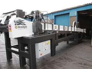 Side view of leviathan casting machine