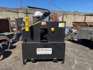 Landscape photo of a Wrights 300 cable Stripper in JMC Recycling's demonstration yard